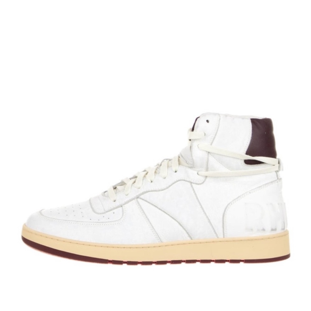 Rhude Leather High Top Sneakers